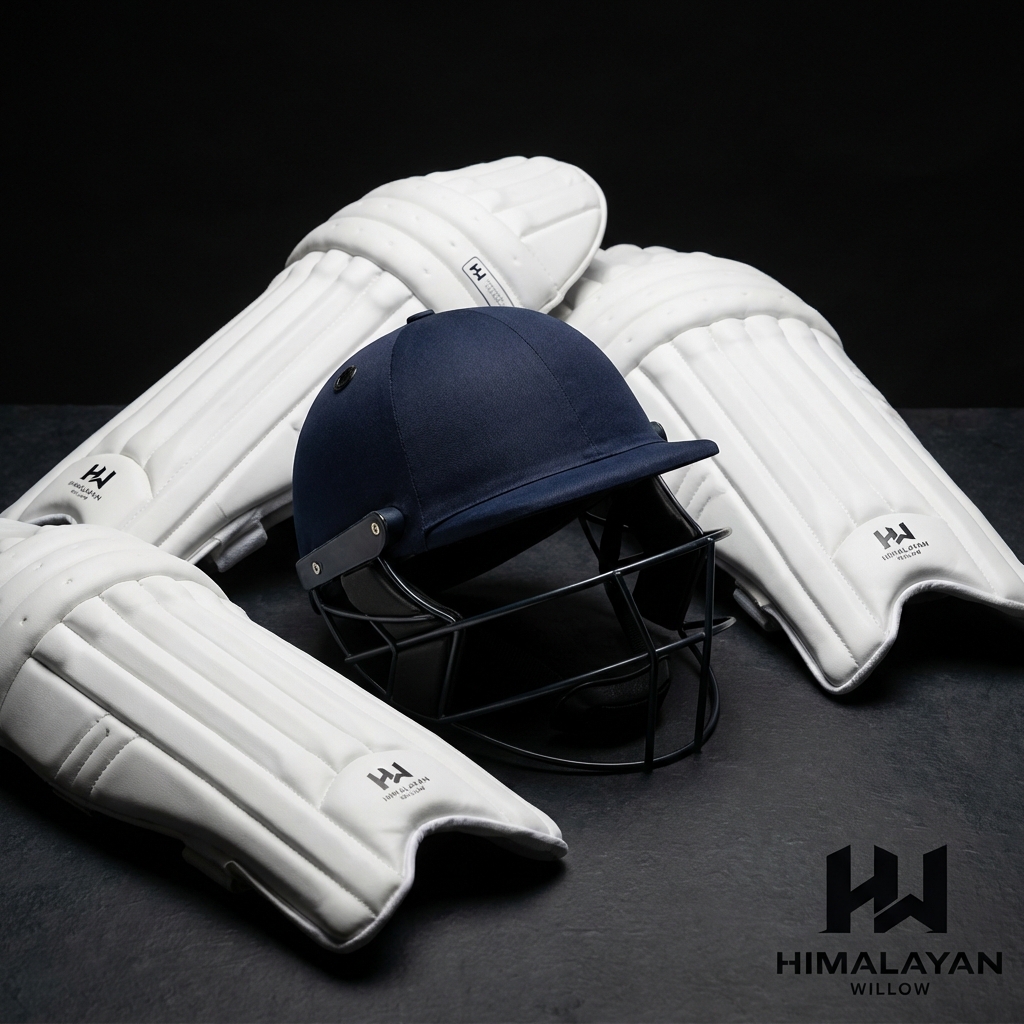 Cricket protective gear including helmet and pads